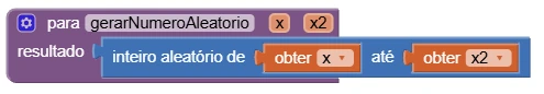 Procedimento gerarNumeroAleatorio