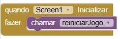 Bloco Screen1.Inicializar do Jogo de Adivinhação