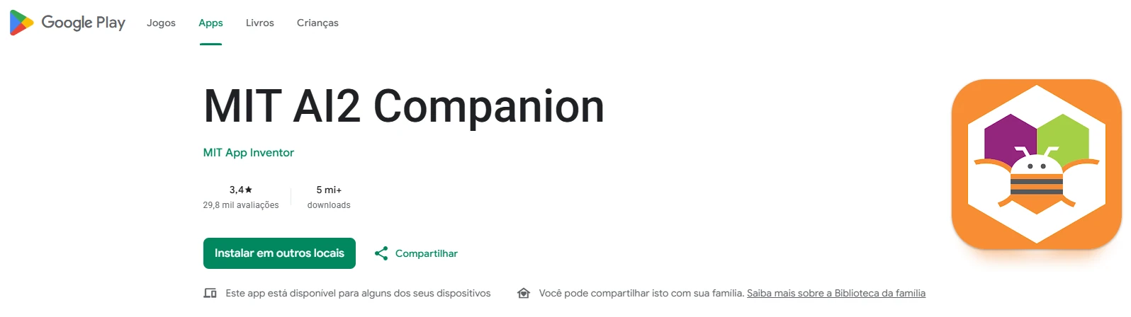 MIT AI2 Companion na Play Store