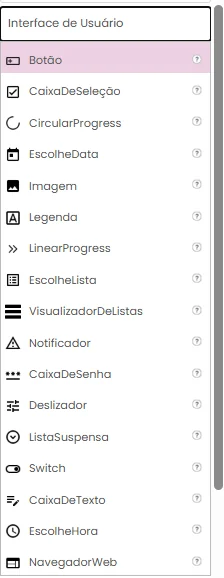 Interface de Usuário