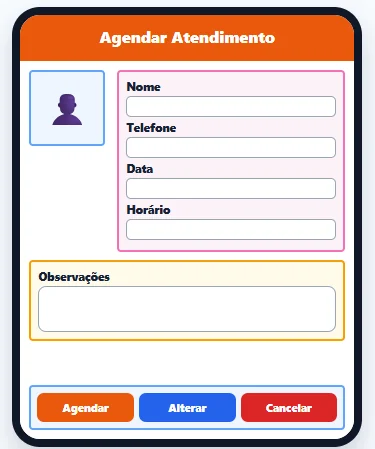 Exercício Agendar Atendimento