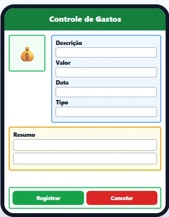 Exercício Controle de Gastos